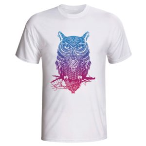 2020 Fashion Men Women t shirt new pattern animal 3d Colourful owl printed short sleeve tops cool tees