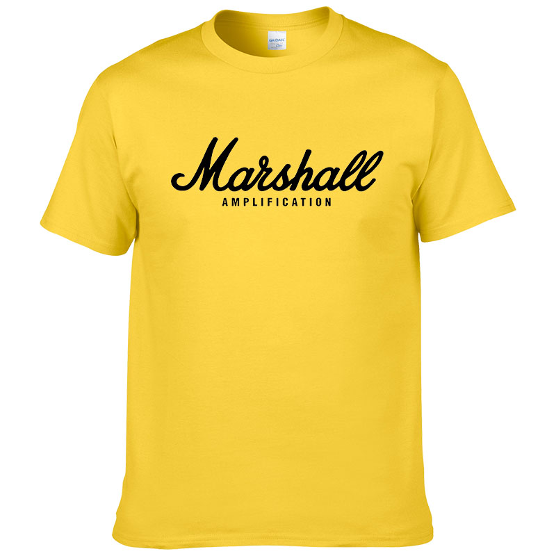 2020 hot sale summer 100% cotton Marshall t shirt men short sleeves