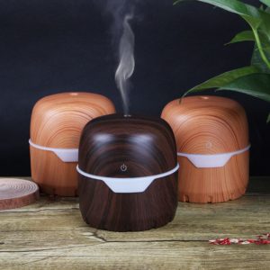 300ML Ultrasonic Essential Oil Diffuser USB Air Humidifier Home Office Water Mist Maker Wood Grain Electric Aroma Diffuser