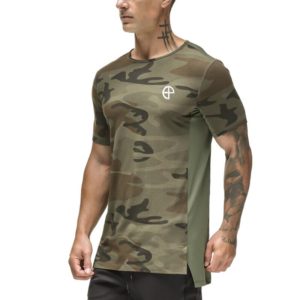 Like the Russian Army men's fitness camouflage T-shirt, men's bodybuilding sports casual breathable fashion print T-shirt like