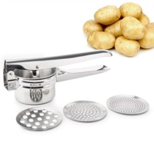Stainless Potato Masher and Ricer Manual Juicer Squeezer Press Baby Food Supplement Machine Multifunctional Kitchen Tools