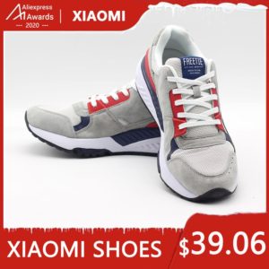 Xiaomi Mijia FREETIE90 Men's Retro Sport  Sneakers Casual Shoes Breathable Wear-Resistant Shock Elasticity Shoes 4 Colors Hot